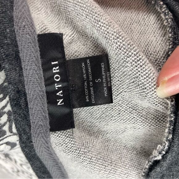 Natori Active Josie French Terry 3/4 Sleeve Sweatshirt - Picture 9 of 9